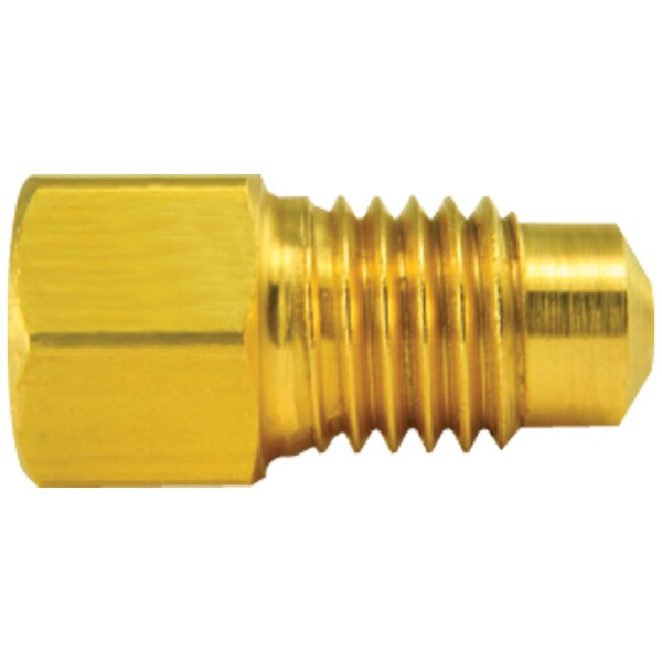 Brass Adapter, Female(M10x1.0 Inverted), Male(M11x1.5 Bubble), 10/bag